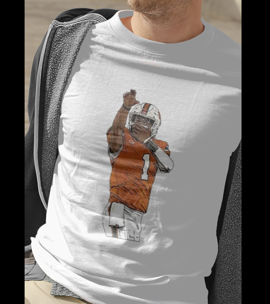 Cameron Ward Washington State Cougars Football Action Pose T-Shirt