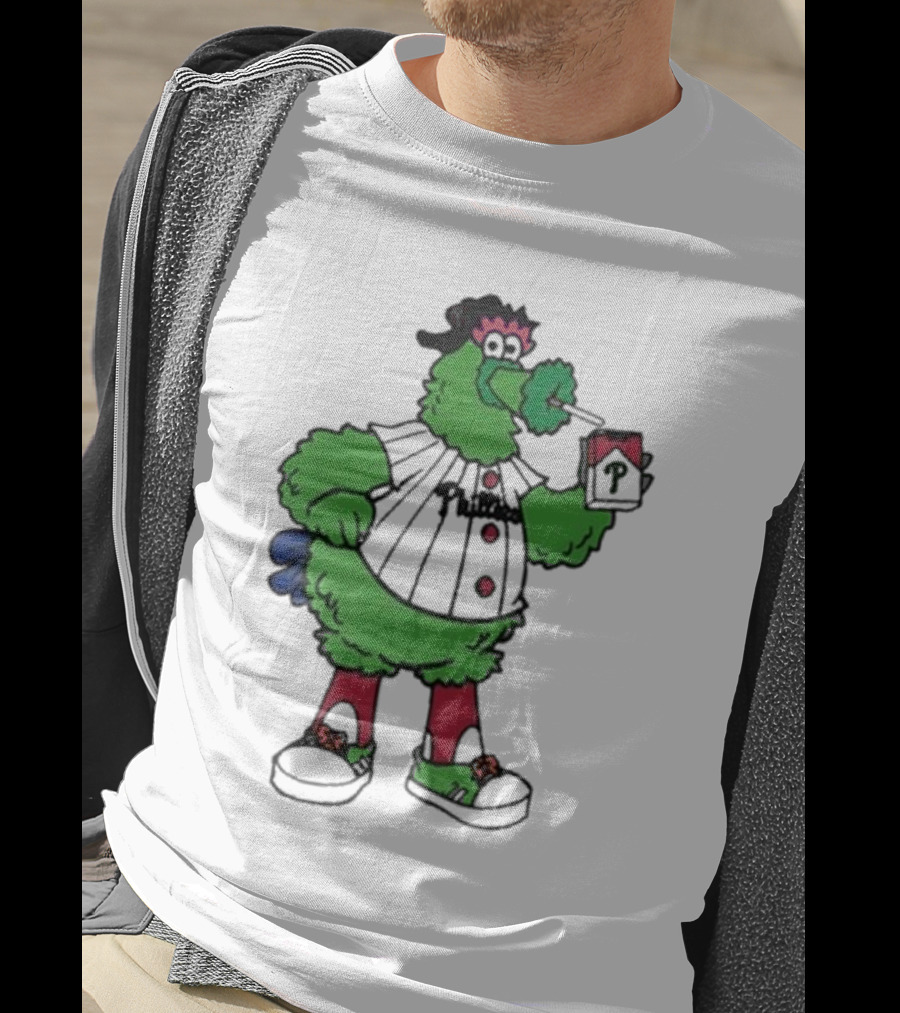 Philadelphia Phillies Mascot Smoking Pirate T-Shirt