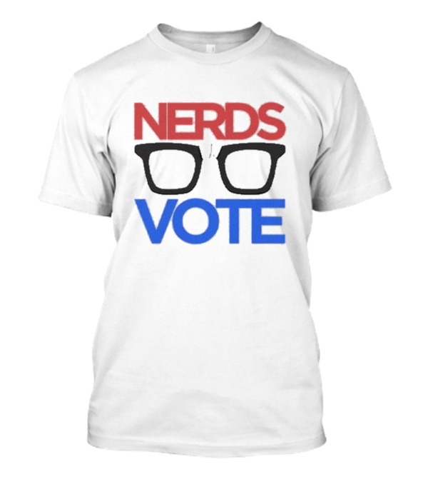 Steve Blum Nerds Vote Red Blue Glasses T-Shirt