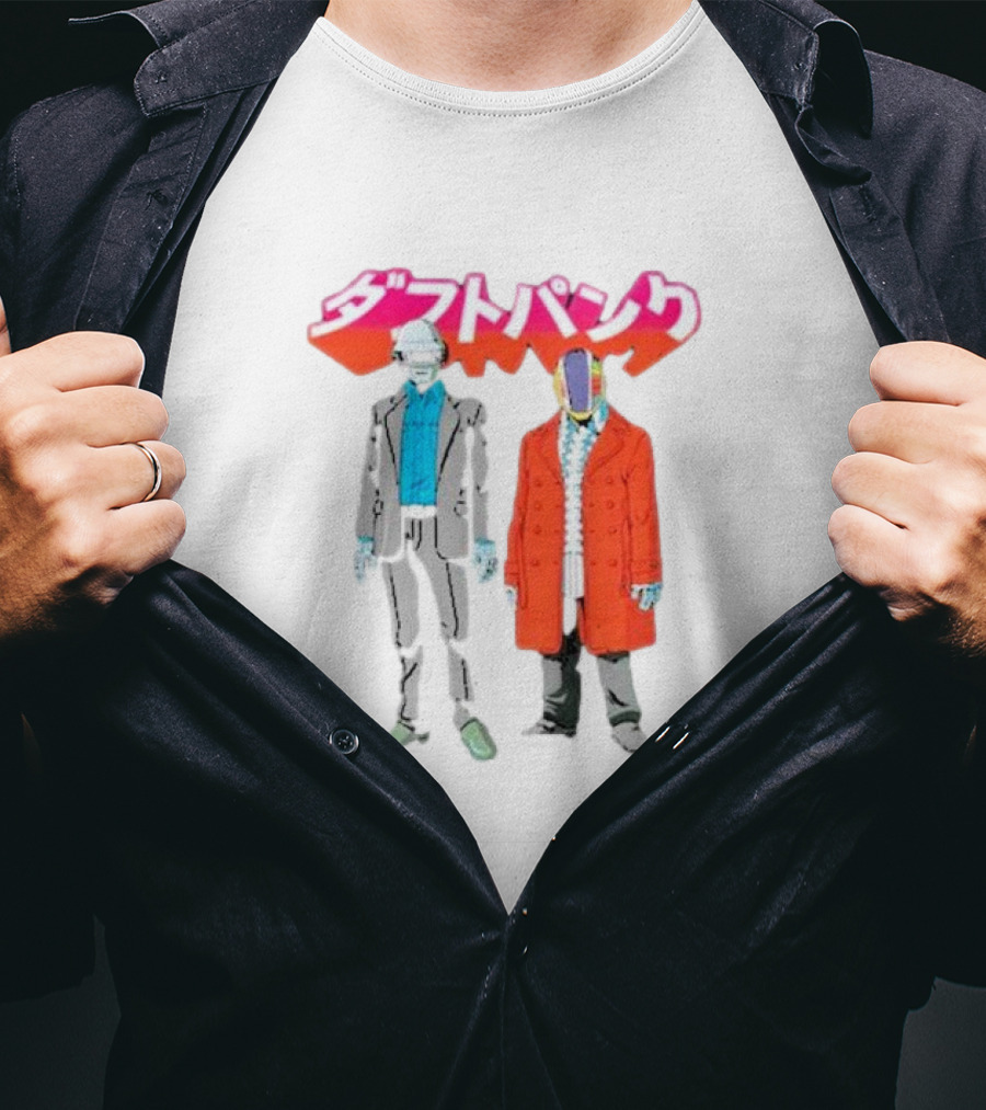 Daft Punk Anime Style Characters T-Shirt