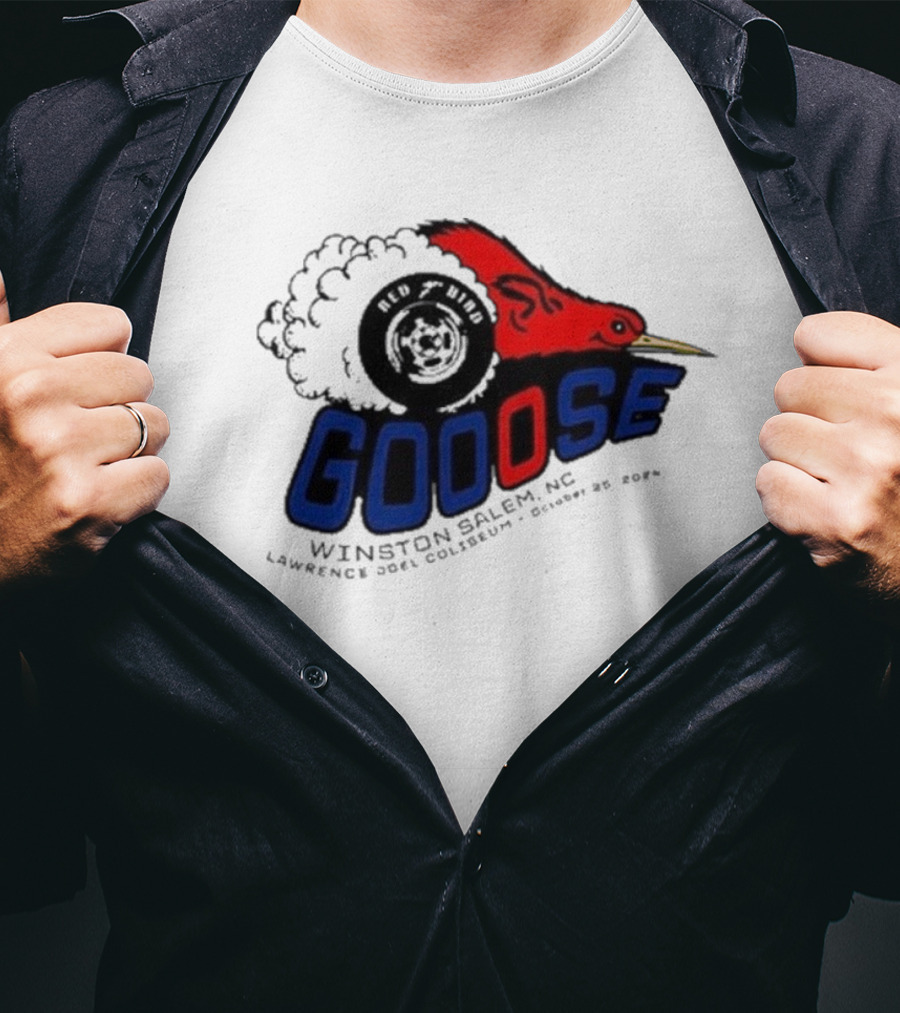 Goose Red Head Winston Salem NC Lawrence Joel Coliseum October 25 T-Shirt
