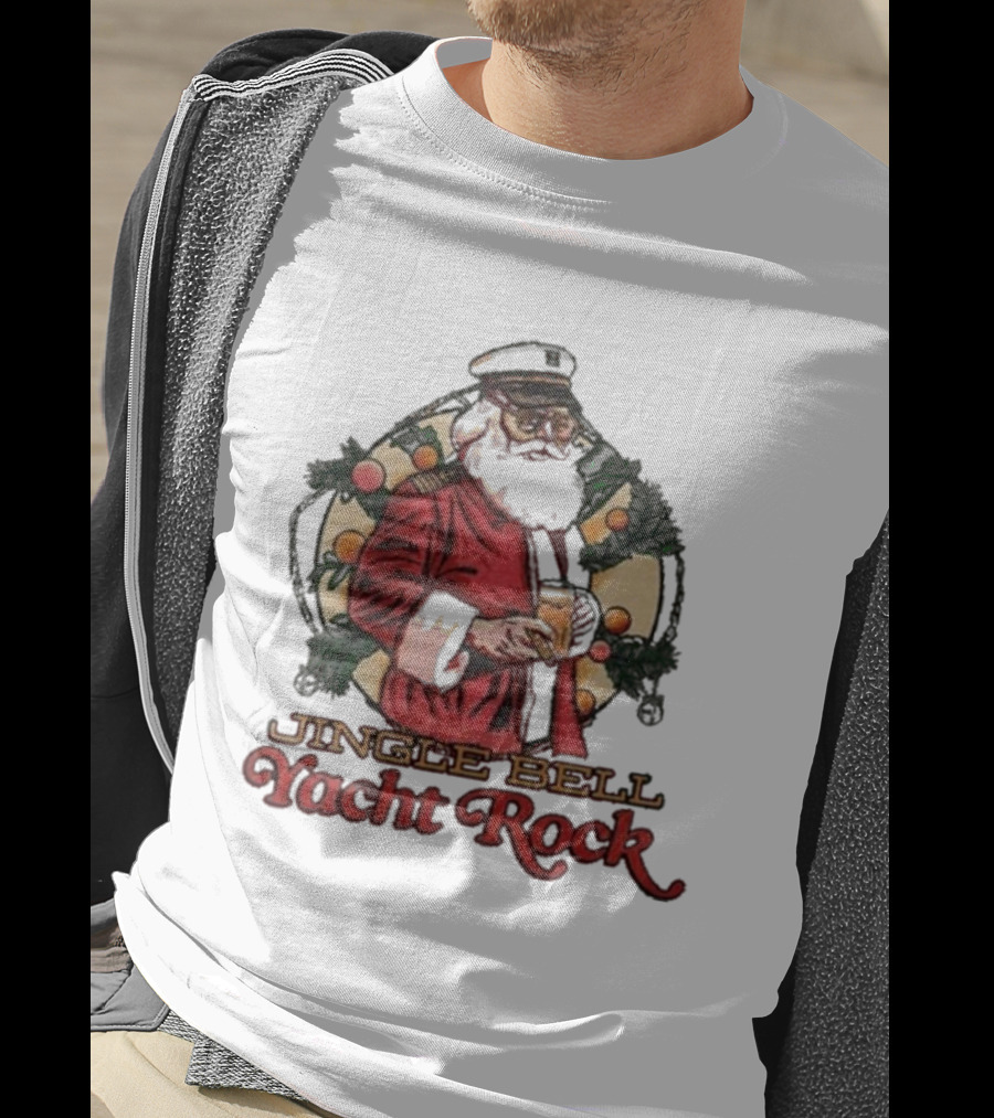 Middle Class Fancy Santa Jingle Bell Yacht Rock Christmas T-Shirt