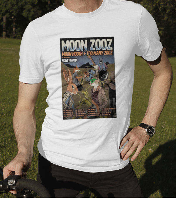 Moon Zooz Moon Hooch Too Many Zooz 2025 Tour With Special Guest Honeycomb T-Shirt