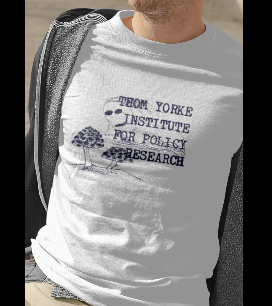 Thom Yorke Institute For Policy Research Mushroom Sketch T-Shirt