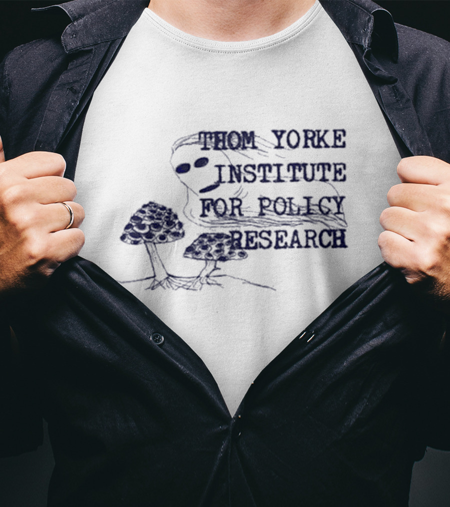 Thom Yorke Institute For Policy Research Mushroom Sketch T-Shirt
