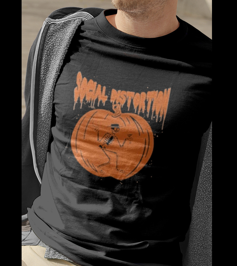 Social Distortion Skeleton Pumpkin T-Shirt