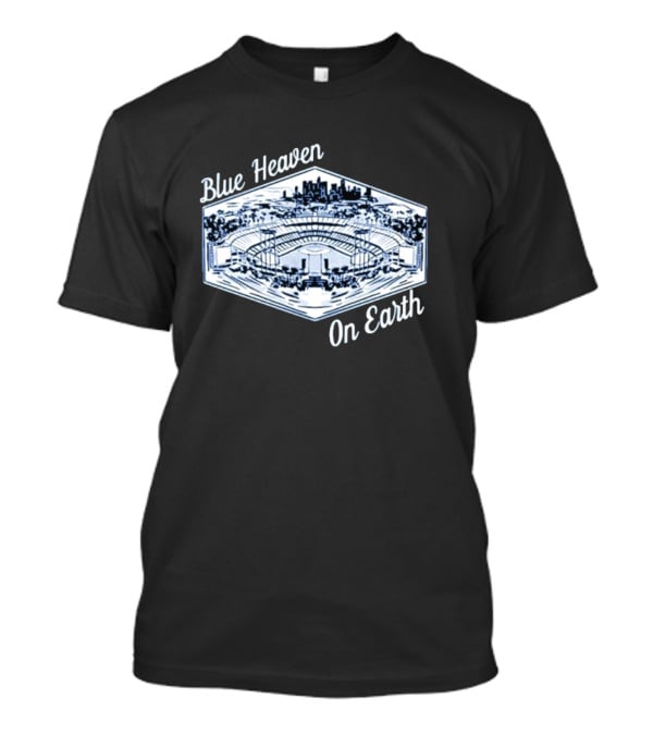 Los Angeles Dodgers Blue Heaven On Earth Stadium Skyline T-Shirt