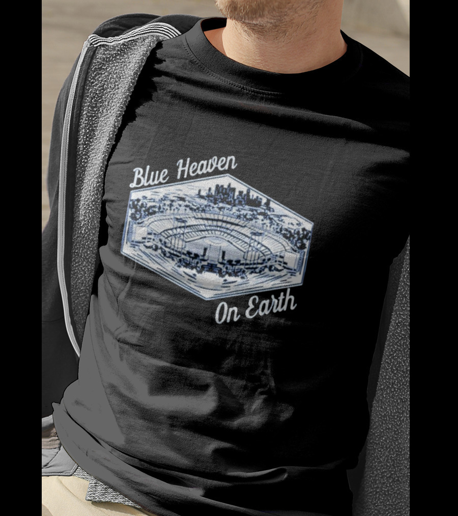 Los Angeles Dodgers Blue Heaven On Earth Stadium Skyline T-Shirt