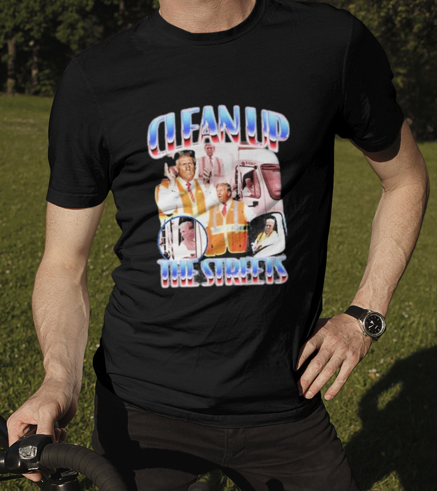 Old Row Clean Up The Streets Iconic Public Figures In Safety Vests T-Shirt