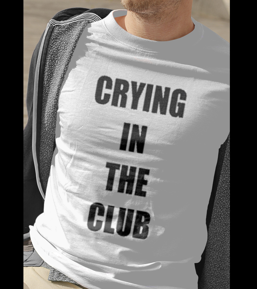 Crying In The Club Black Text T-Shirt