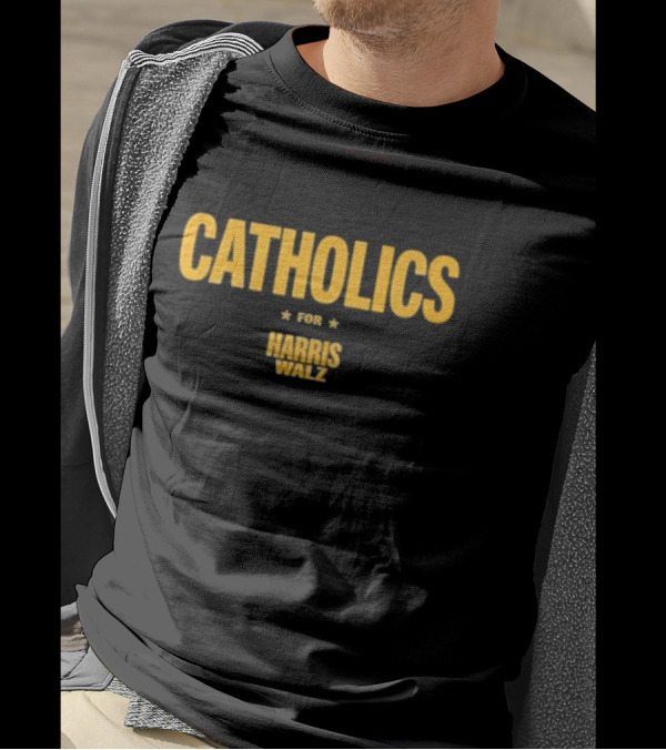 Catholics For Harris Walz T-Shirt