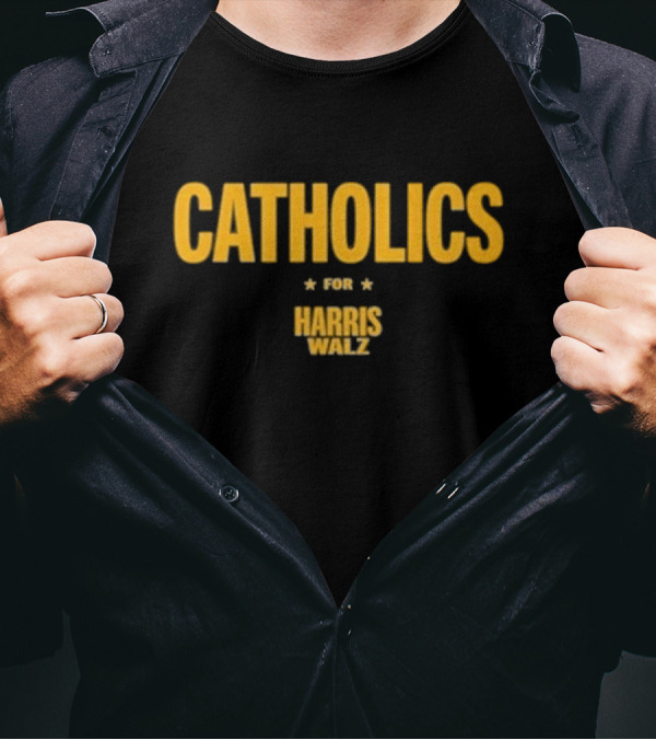 Catholics For Harris Walz T-Shirt