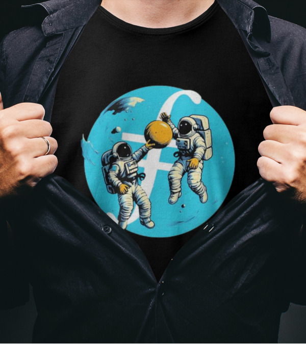 Filecoin ⨎ Astronauts In Space With Cryptocurrency T-Shirt