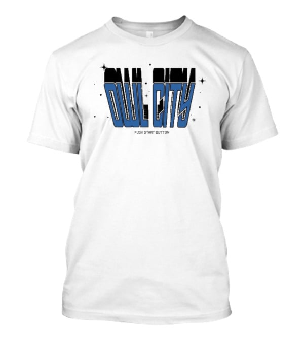 Owl City Push Start Button Retro Game T-Shirt