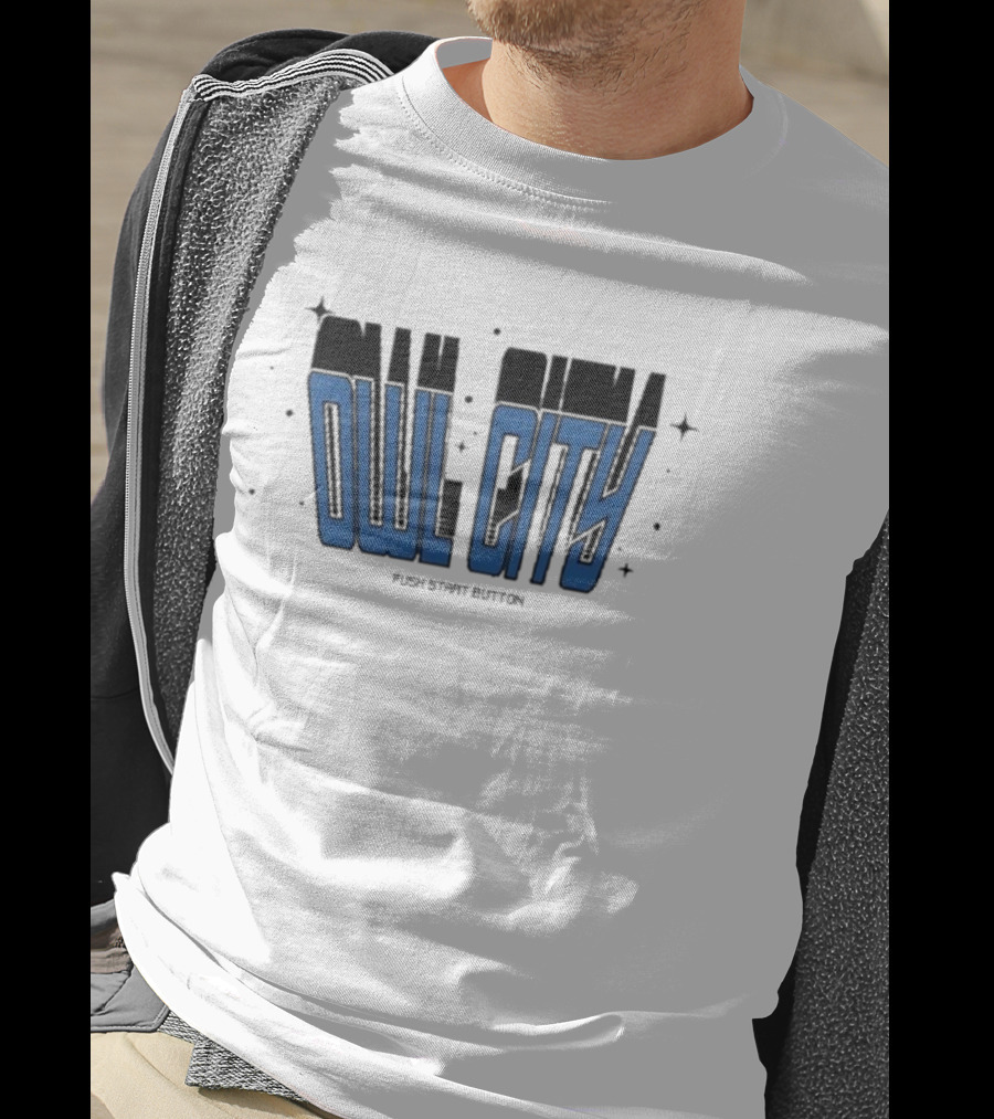 Owl City Push Start Button Retro Game T-Shirt