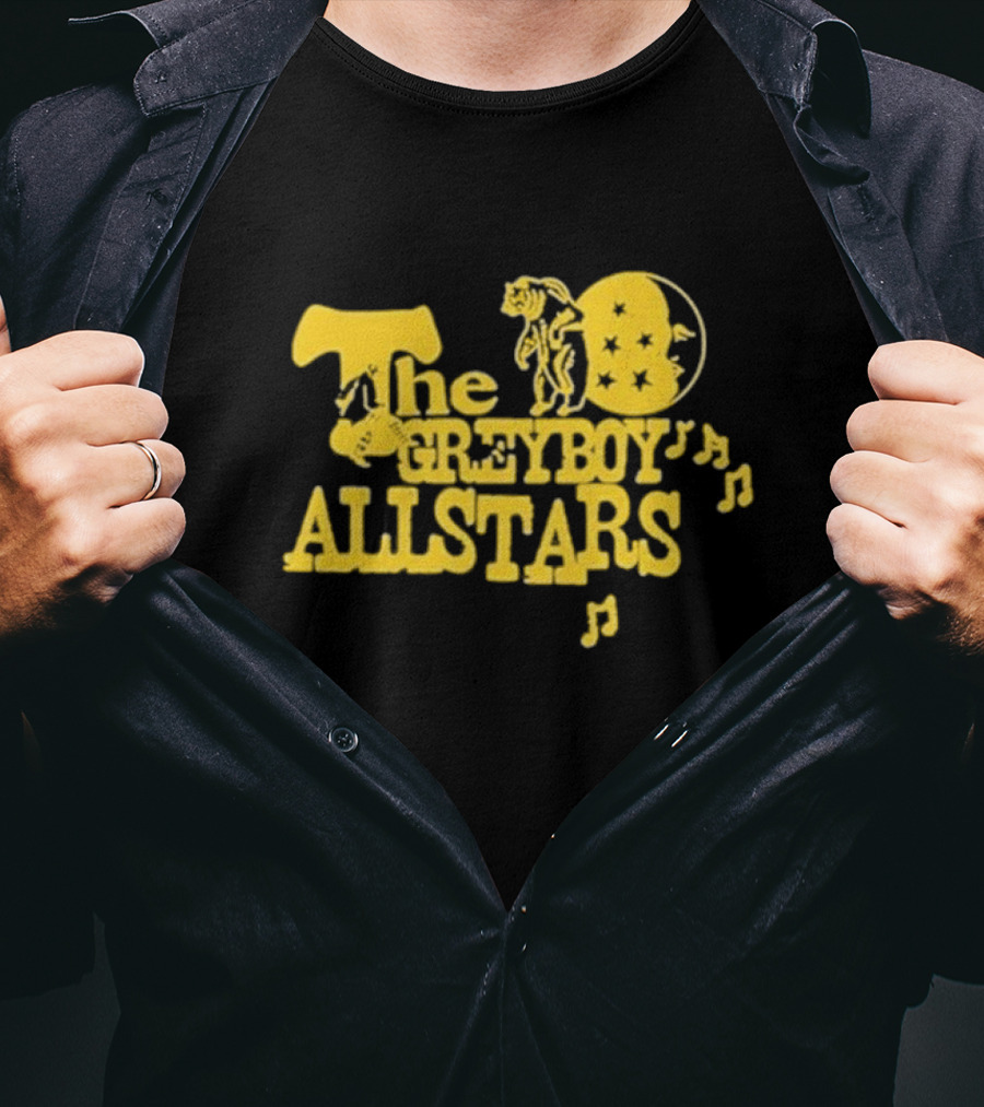 The Greyboy Allstars Retro Moon Music Notes T-Shirt