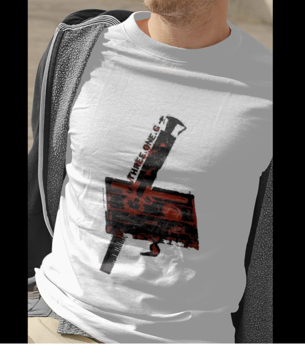 Three One G Records Sound Style Violence Cassette Gun Combination T-Shirt