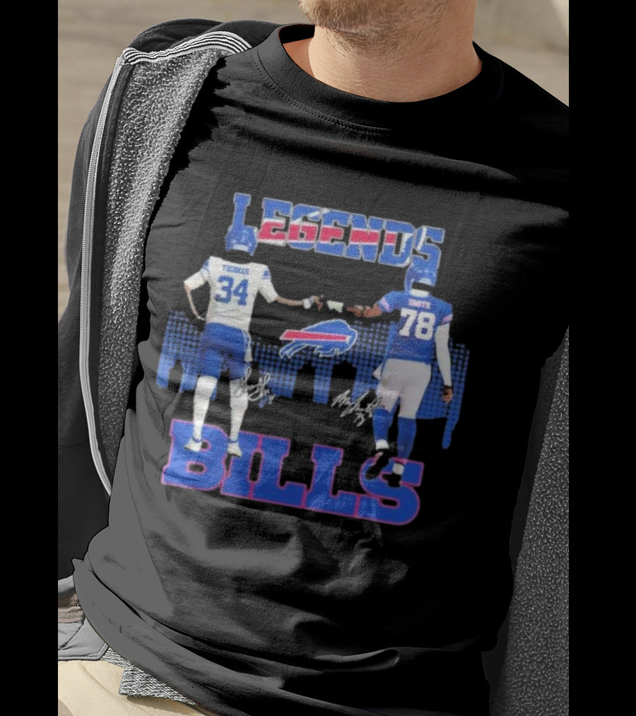 LEGENDS BILLS Thomas Smith 34 78 Buffalo Bills T-Shirt