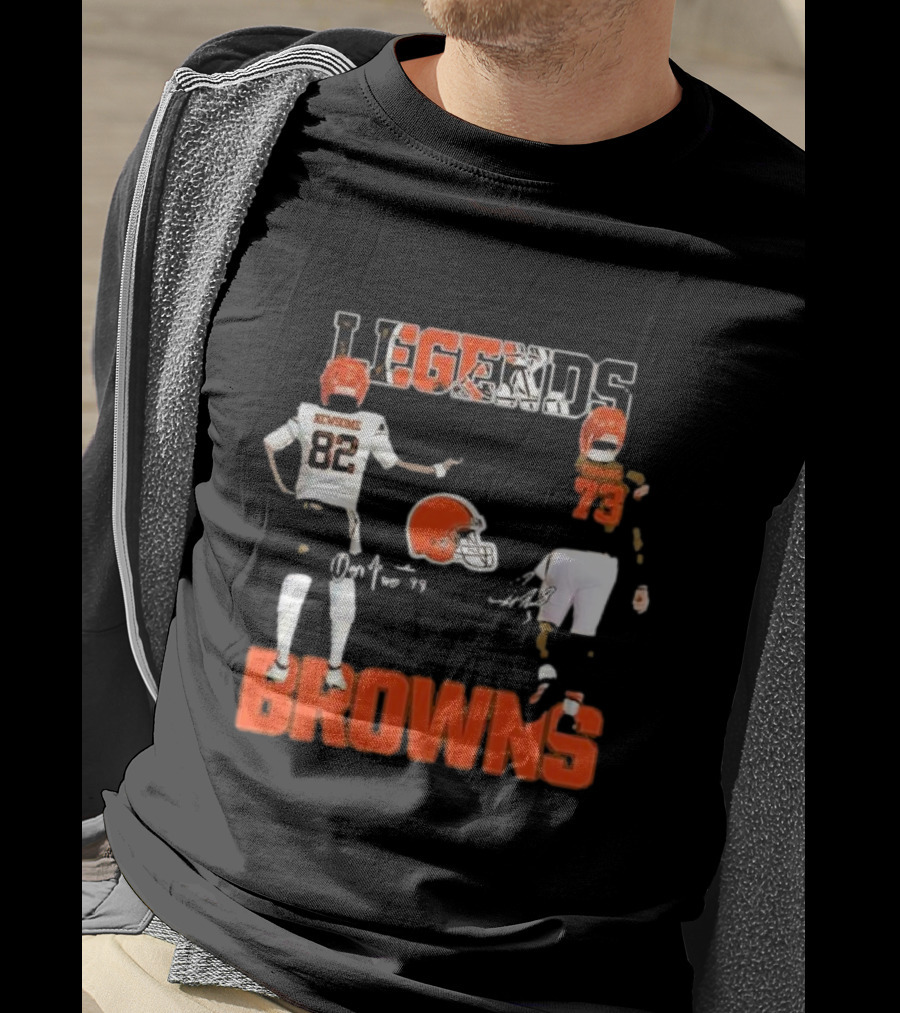 Cleveland Browns Legends Newsome Thomas 82 73 T-Shirt