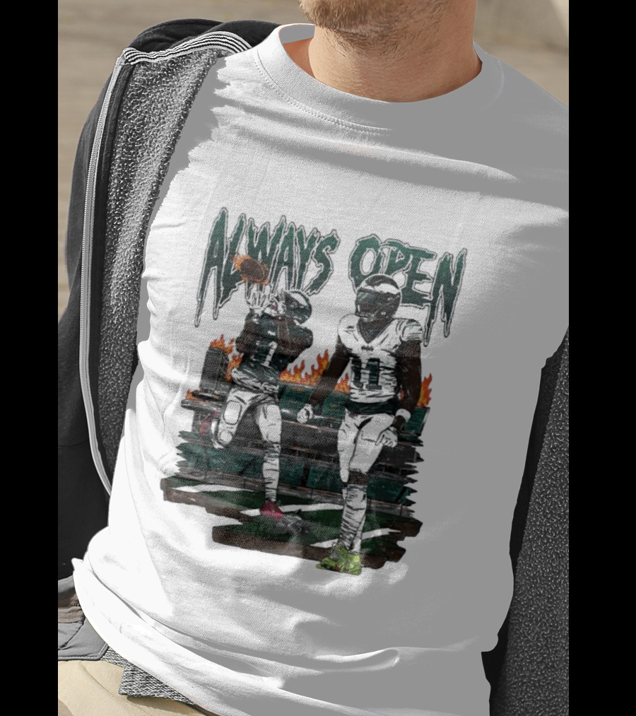 Always Open Jalen Hurts AJ Brown Football Duo T-Shirt