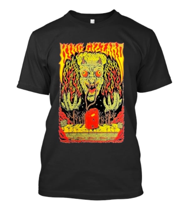 King Gizzard Monster Illustration In Paso Robles CA November 3 T-Shirt
