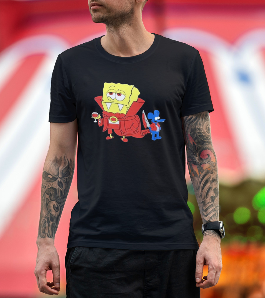 Double’S Bobsferatu SpongeBob Vampire Simpsons Möbius T-Shirt