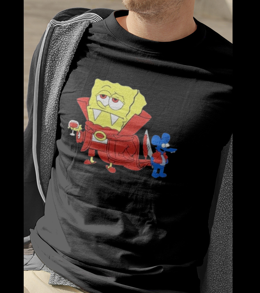 Double’S Bobsferatu SpongeBob Vampire Simpsons Möbius T-Shirt