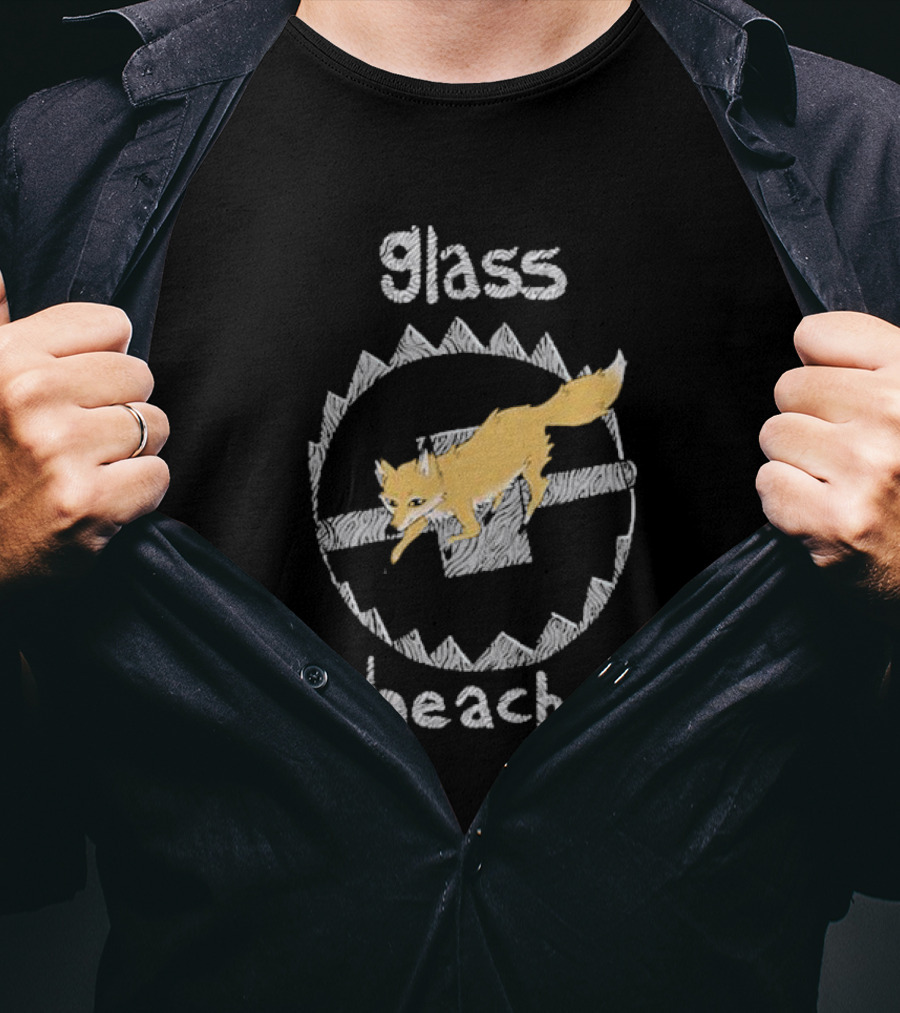 Glass Beach Fox Circular Saw Blade T-Shirt