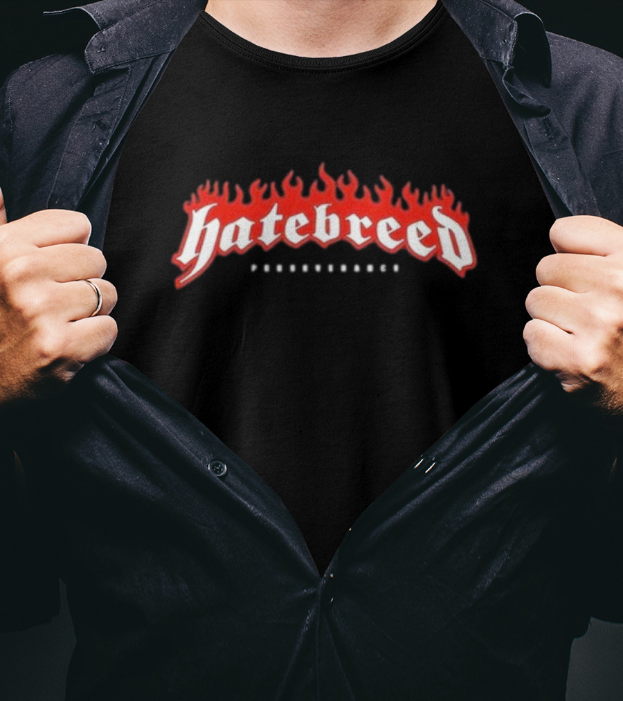 Hatebreed Perseverance Flame Logo Hot T-Shirt