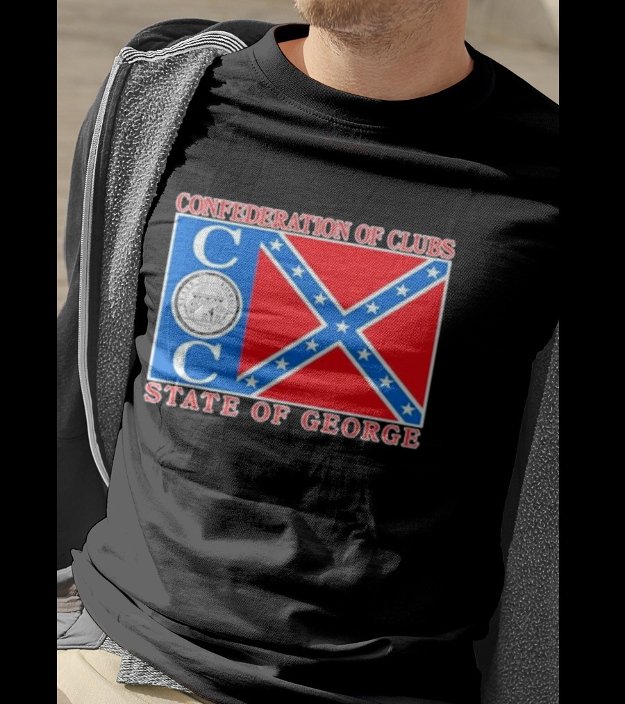 The Good Liars Confederation Of Clubs COC State Of Georgia Flag T-Shirt