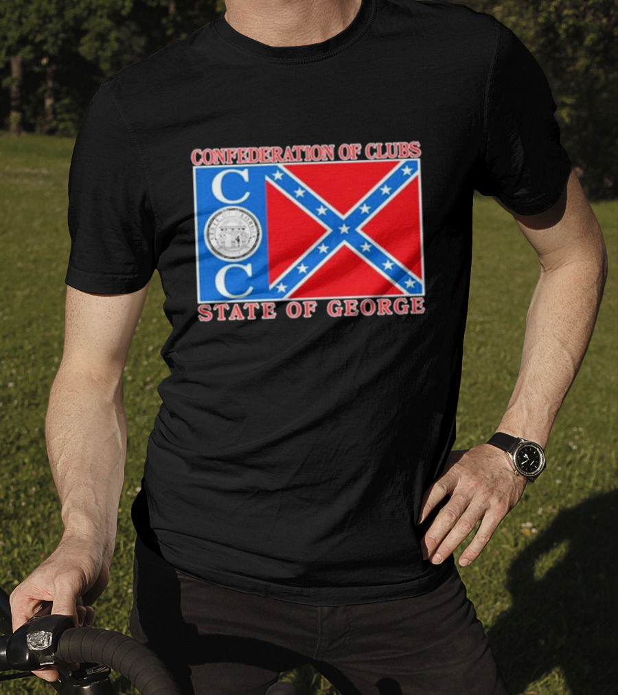 The Good Liars Confederation Of Clubs COC State Of Georgia Flag T-Shirt