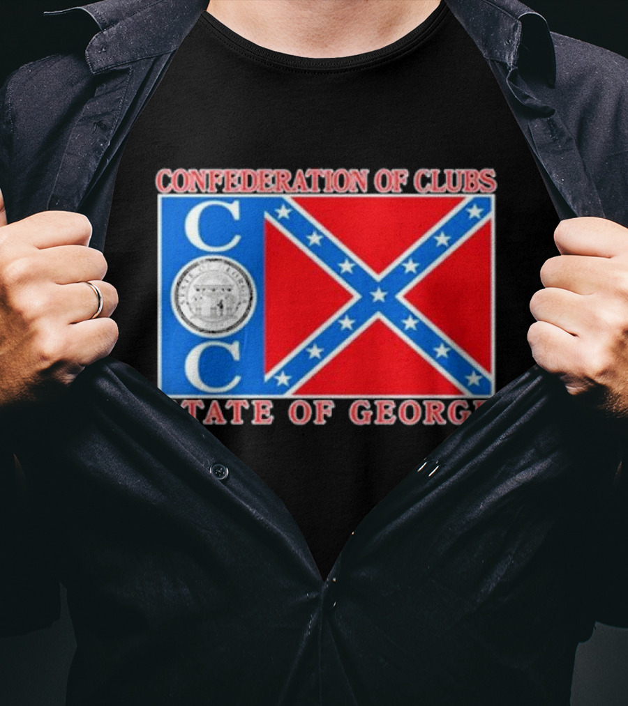 The Good Liars Confederation Of Clubs COC State Of Georgia Flag T-Shirt