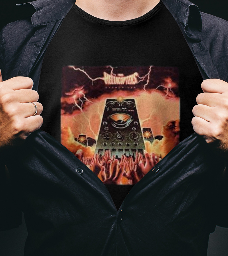The Hellacopters Overdriver Lightning Hands Amplifier T-Shirt