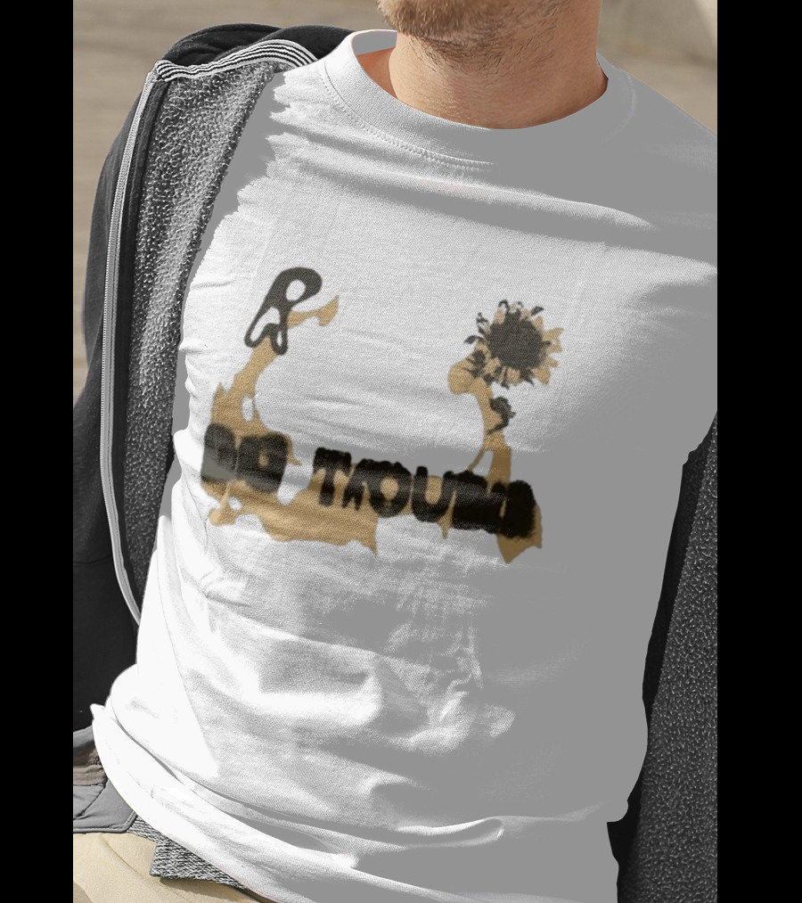 Big Trouble Beige Sunflower T-Shirt