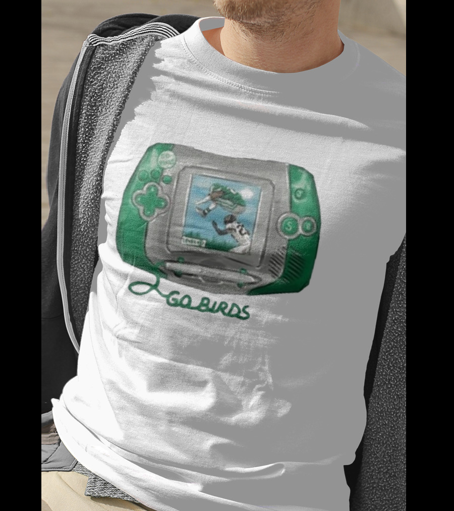 The Basement Yard Tby Radio City Ivory New Go Birds Retro Handheld Gaming Football T-Shirt