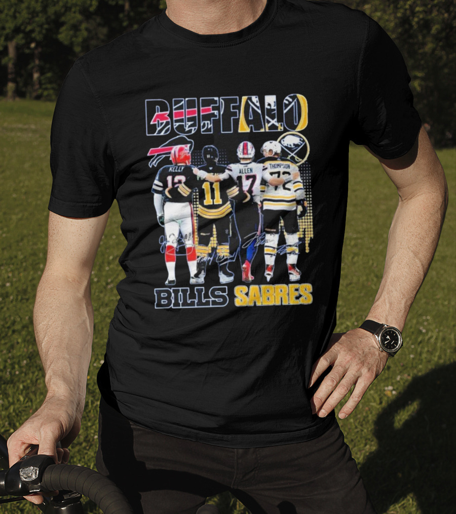 Buffalo Bills Sabres Kelly Allen Thompson T-Shirt