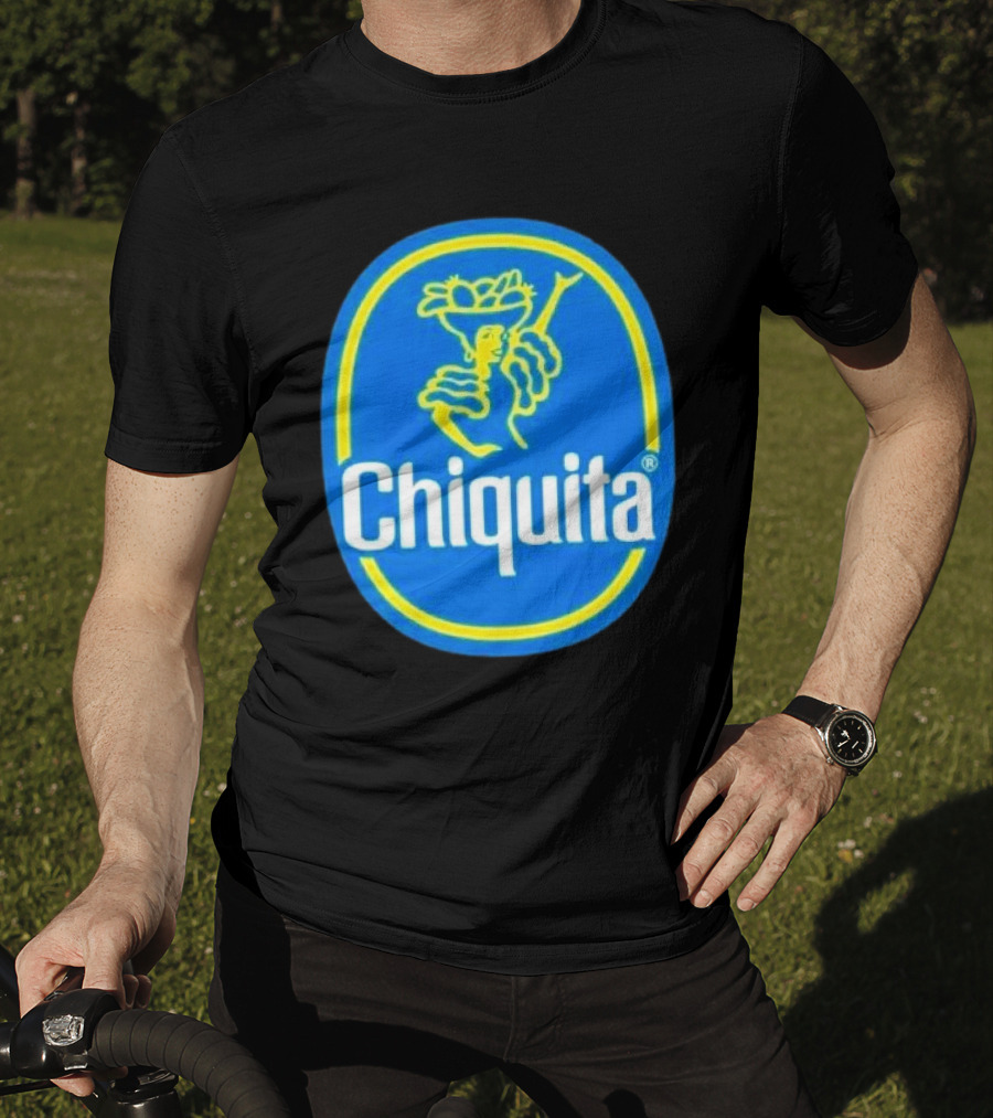 Chiquita Bananas Logo Iconic Blue And Yellow Emblem T-Shirt