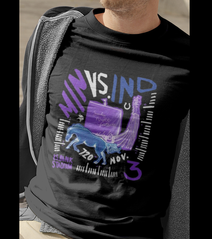 MIN VS. IND Sunday Night Football U.S. Bank Stadium Nov 3, T-Shirt