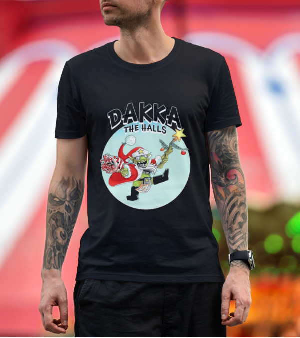 Premium T-Shirt: Dakka The Halls Da Red Gobbo Christmas 2024 Warhammer Ork Festive Fun T-Shirt Dakka The Halls Da Red Gobbo Christmas 2024 Warhammer Ork Festive Fun T-Shirt