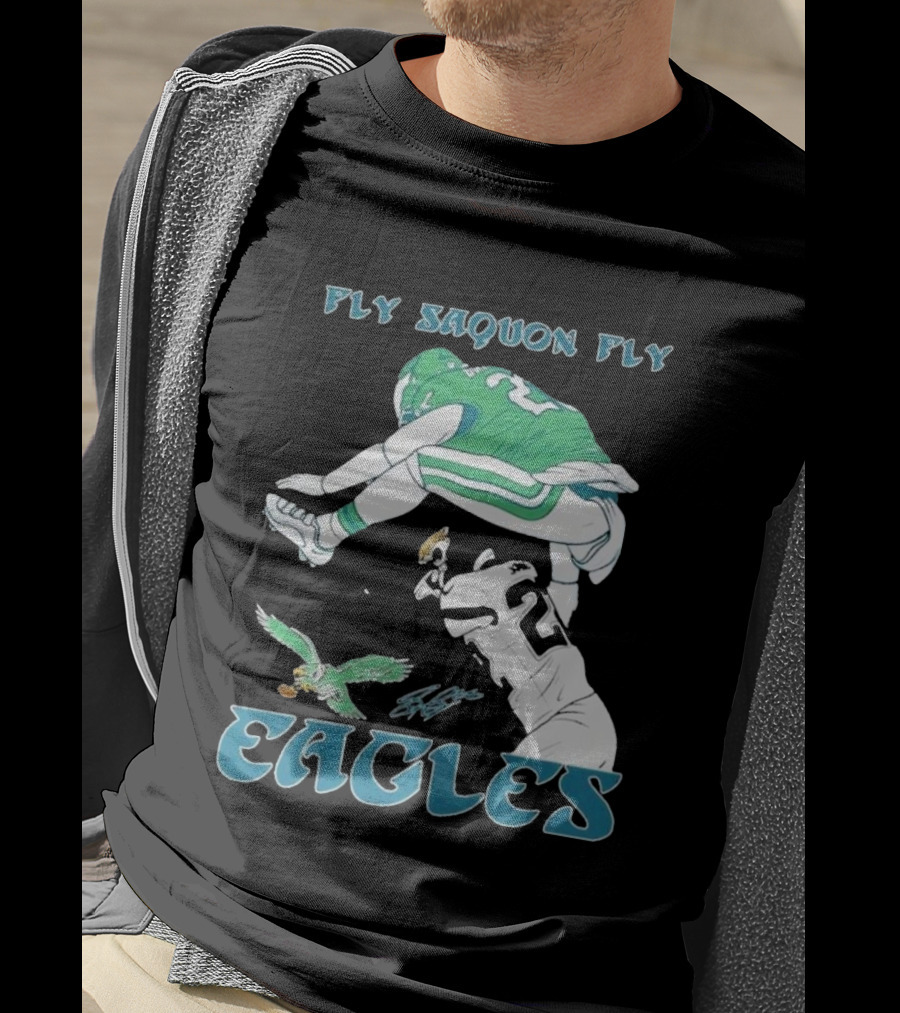Fly Saquon Fly Eagles Philadelphia T-Shirt