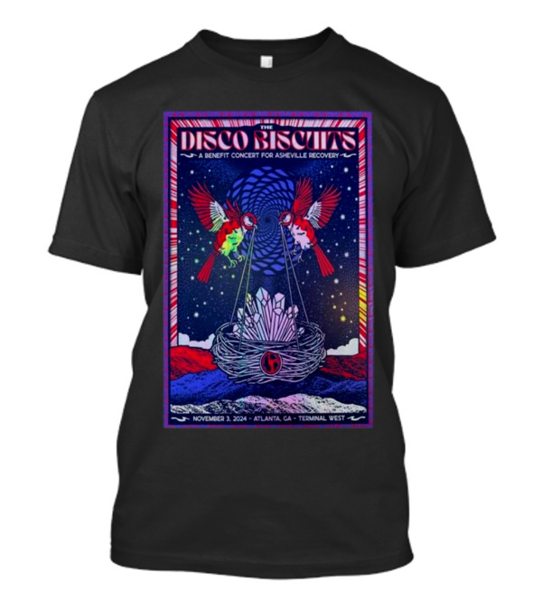 The Disco Biscuits A Benefit Concert For Asheville Recovery November 3 2024 Atlanta GA Terminal West T-Shirt