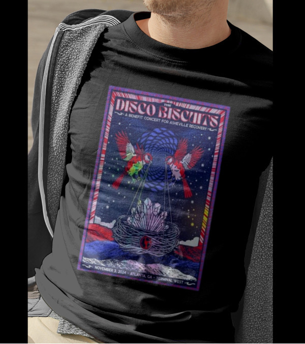 The Disco Biscuits A Benefit Concert For Asheville Recovery November 3 2024 Atlanta GA Terminal West T-Shirt