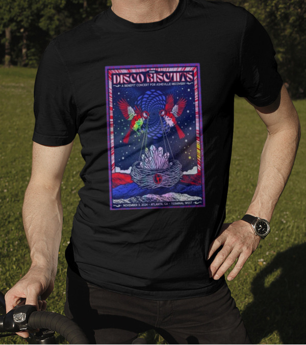 The Disco Biscuits A Benefit Concert For Asheville Recovery November 3 2024 Atlanta GA Terminal West T-Shirt