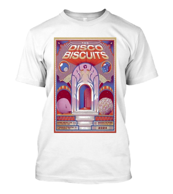 The Disco Biscuits 4 Nights Run Rams Head Live Nov 6-7 Brooklyn Steel Nov 8-9 2024 Show T-Shirt