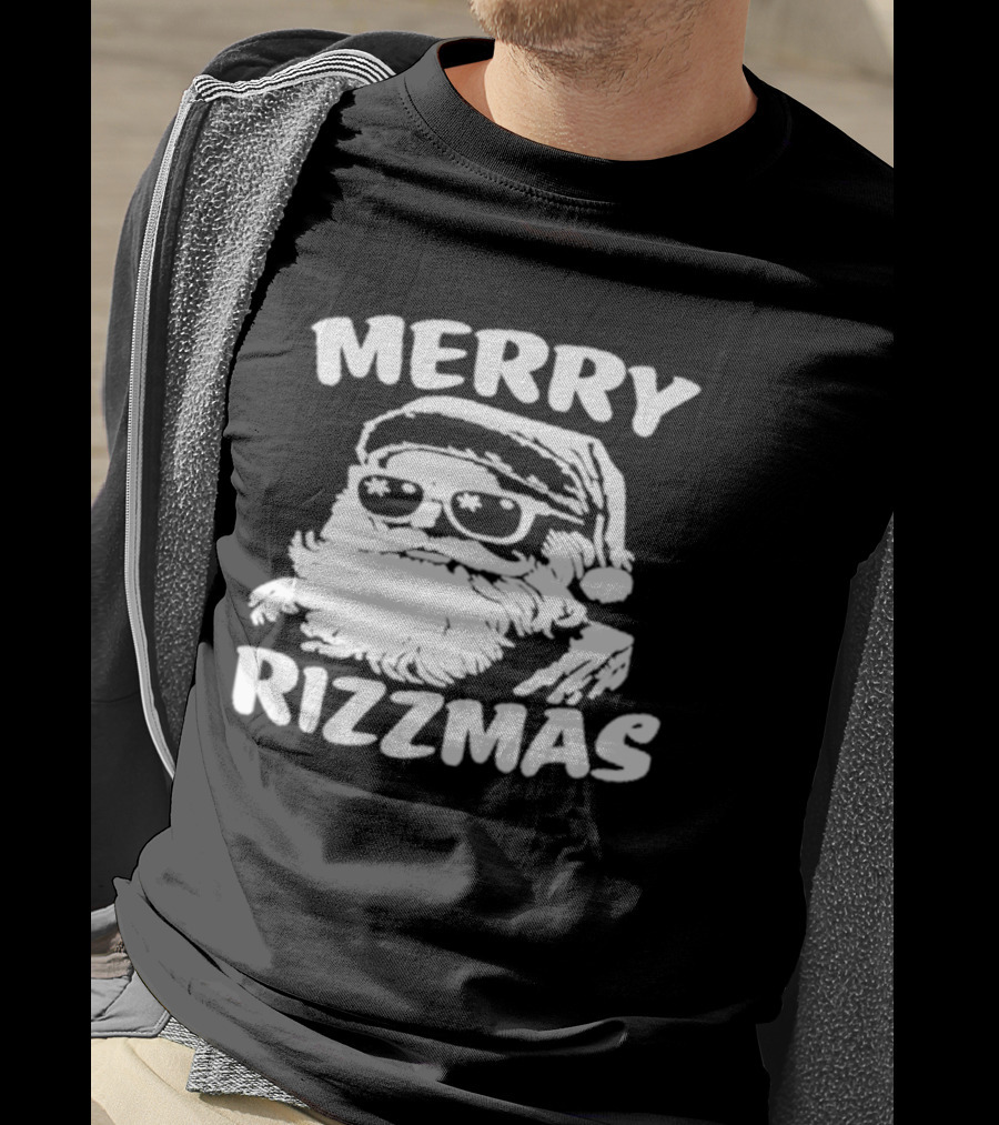 Blake Grupe Merry Rizzmas Santa With Sunglasses T-Shirt