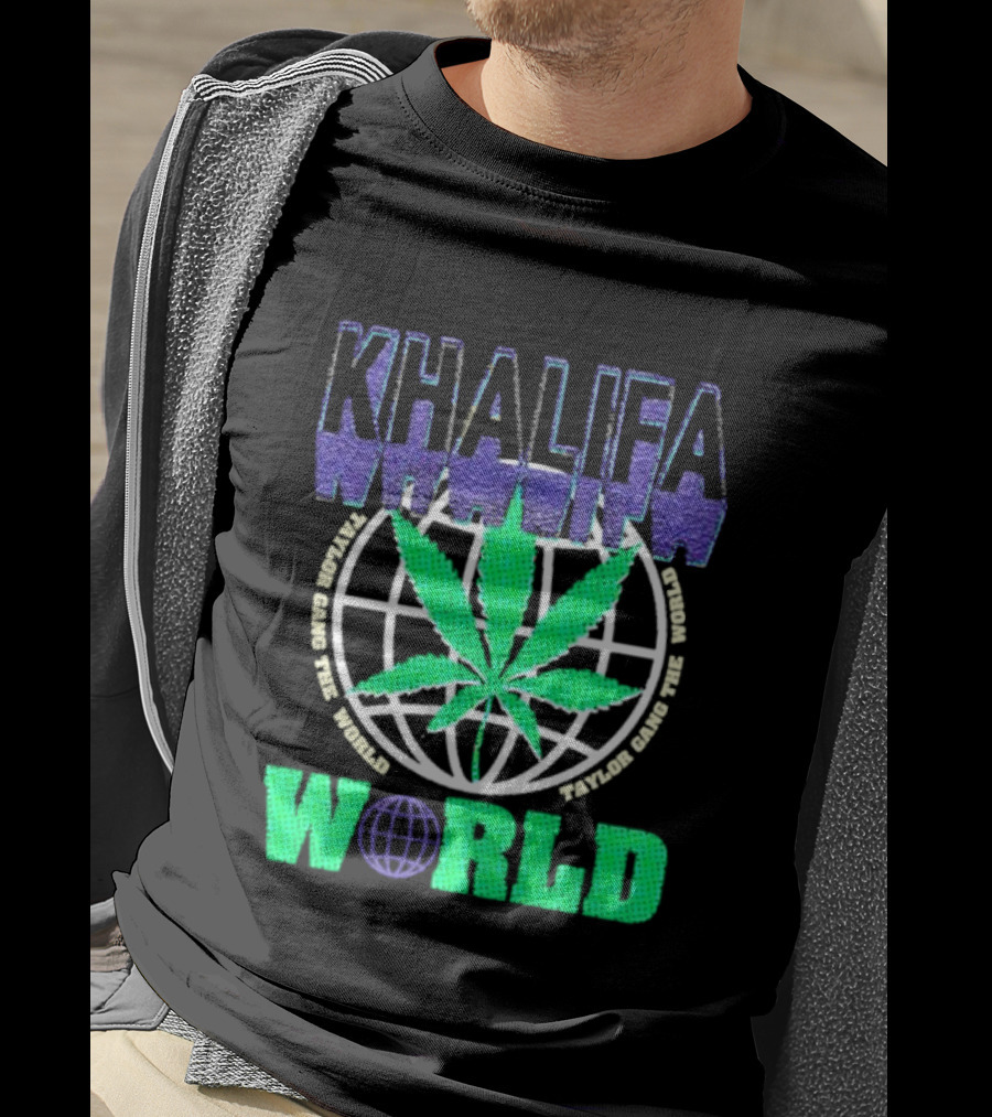Khalifa Weed Taylor Gang The World T-Shirt