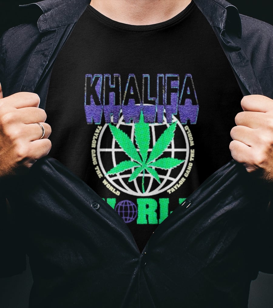 Khalifa Weed Taylor Gang The World T-Shirt
