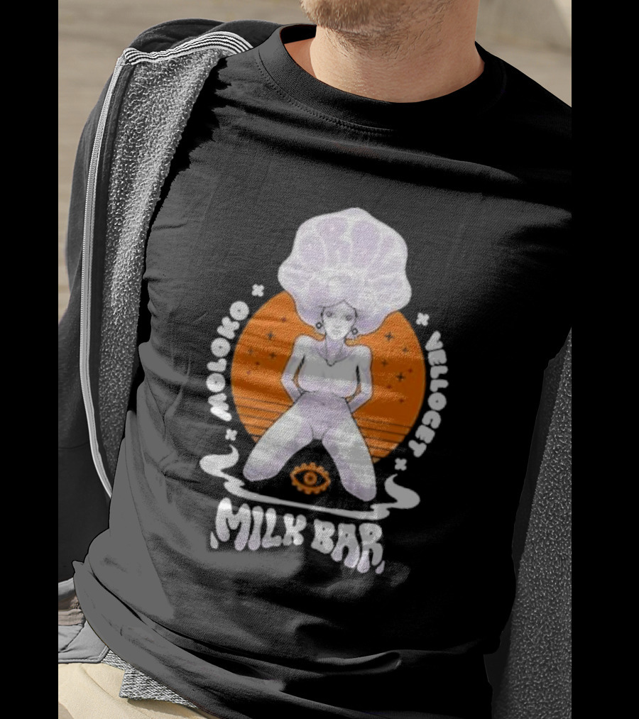 Korova Milk Bar Moloko Vellocet A Clockwork Orange Alex Malcolm McDowell T-Shirt