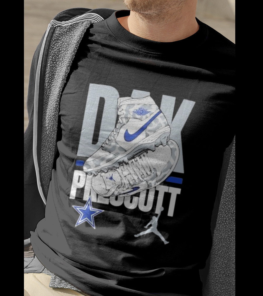 Dak Prescott Dallas Cowboys Jordan Brand Kicks Player Youth T-Shirt