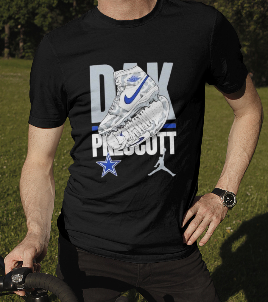 Dak Prescott Dallas Cowboys Jordan Brand Kicks Player Youth T-Shirt